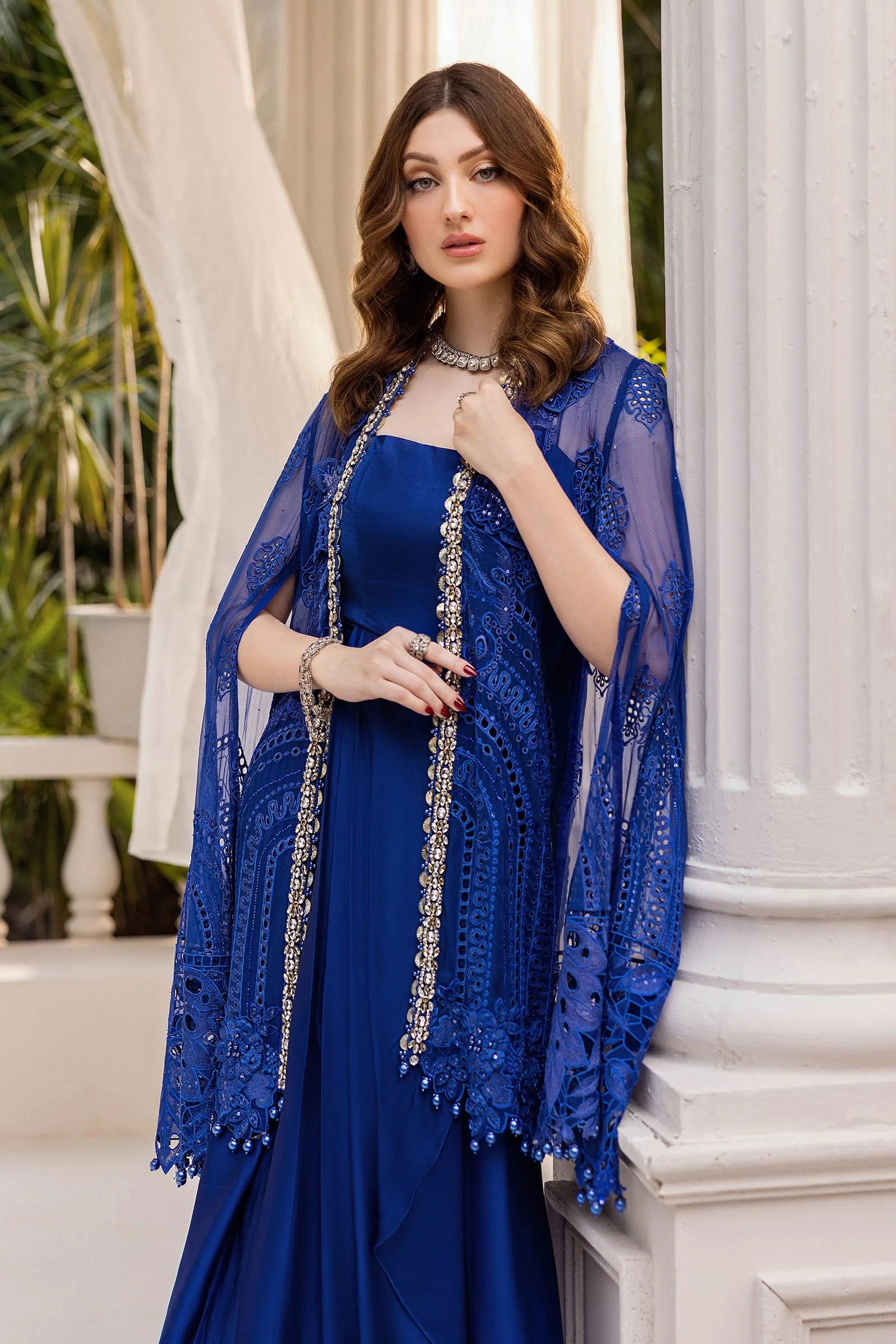 Maria B - Embroidered Chiffon Suit - 25-03