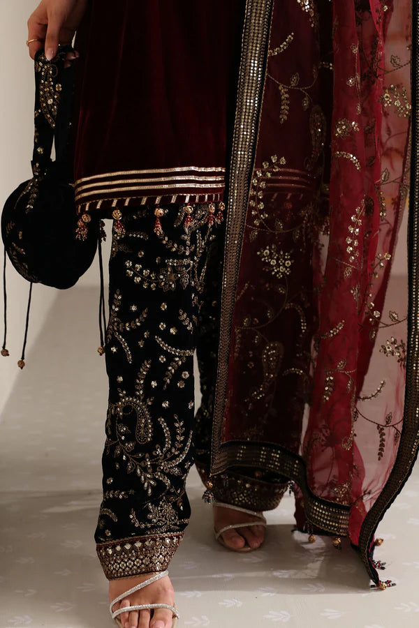 Embroidered Velvet Formal VF-2034