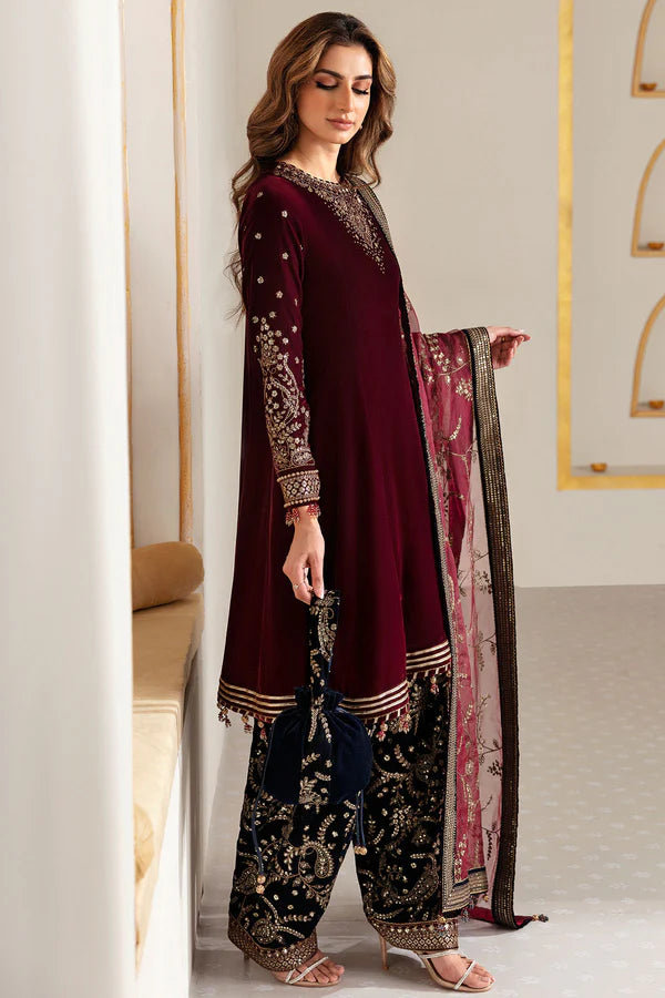 Embroidered Velvet Formal VF-2034