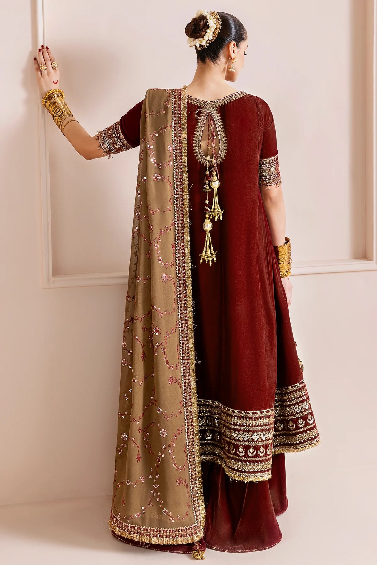 Embroidered Velvet Formal CVF D-13