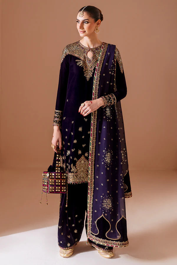 Embroidered Velvet Formal CVF D-08
