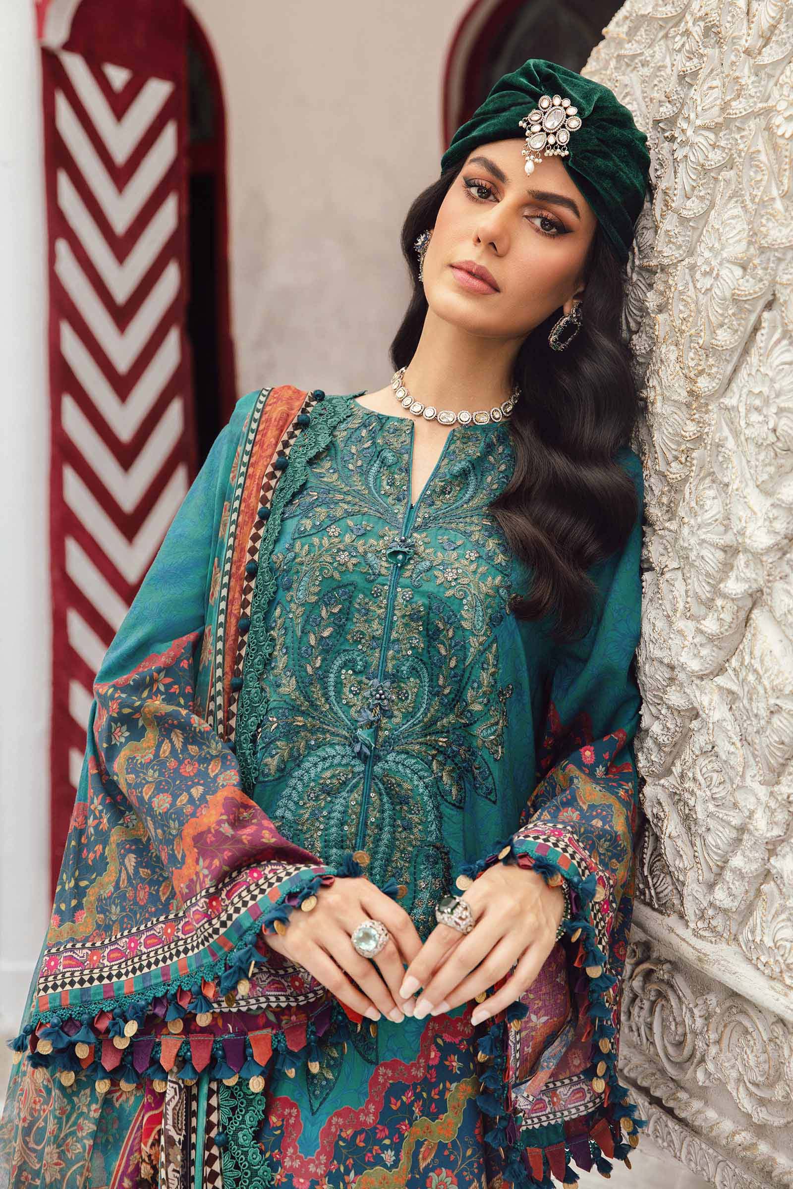 Embroidered Cambric Suit | MPT-2710-B