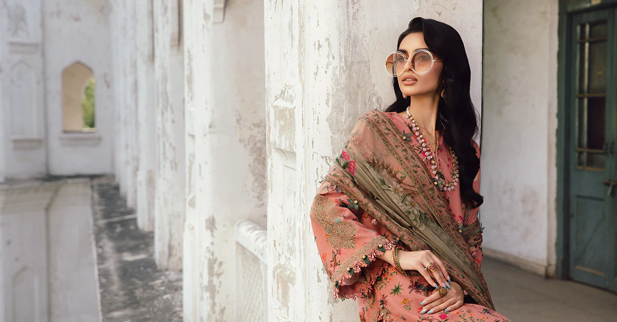 Embroidered Linen Suit | MPT-2707-A