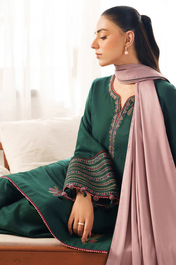 EMBROIDERED JACQUARD KHADDAR RTW-1248