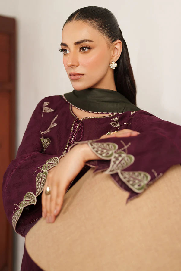 EMBROIDERED JACQUARD KHADDAR UW-0147