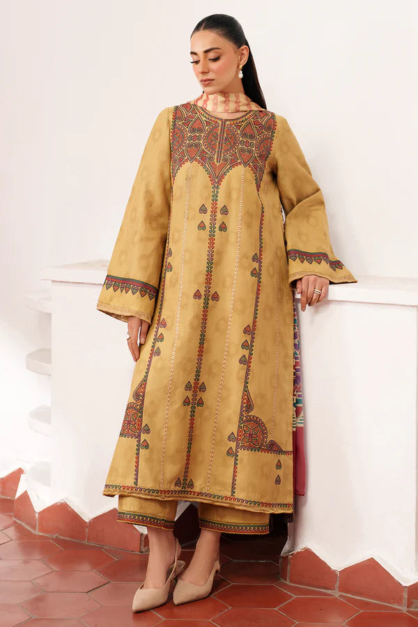 EMBROIDERED JACQUARD KHADDAR UW-0142