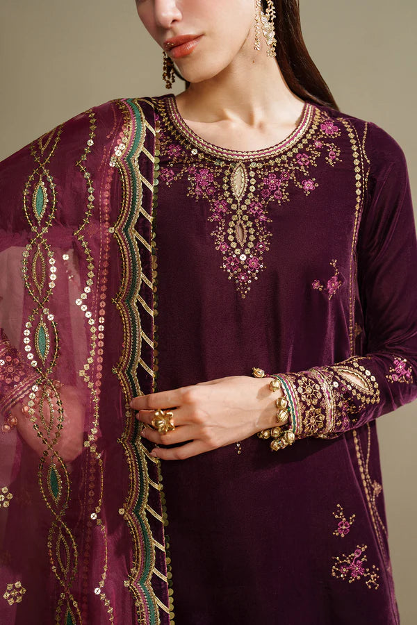 Embroidered Velvet Formal VVF D-4